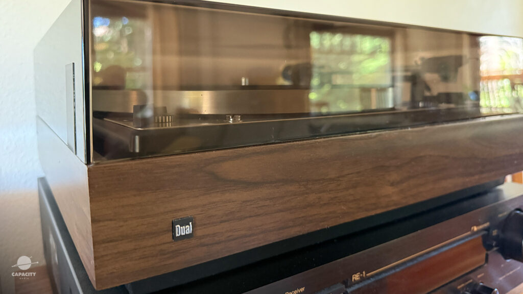 Dual 1229Q polished dust cover and cleaned plinth